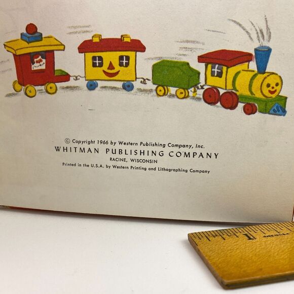 VTG 1966 Santa’s Surprise Book Whitman BIG Tell-a-Tale Joan Potter Elwart HC - Picture 7 of 12